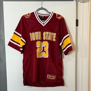 Colosseum Red and Yellow Iowa State Jersey